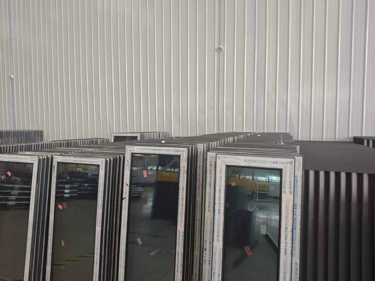 Finished window units in the workshop