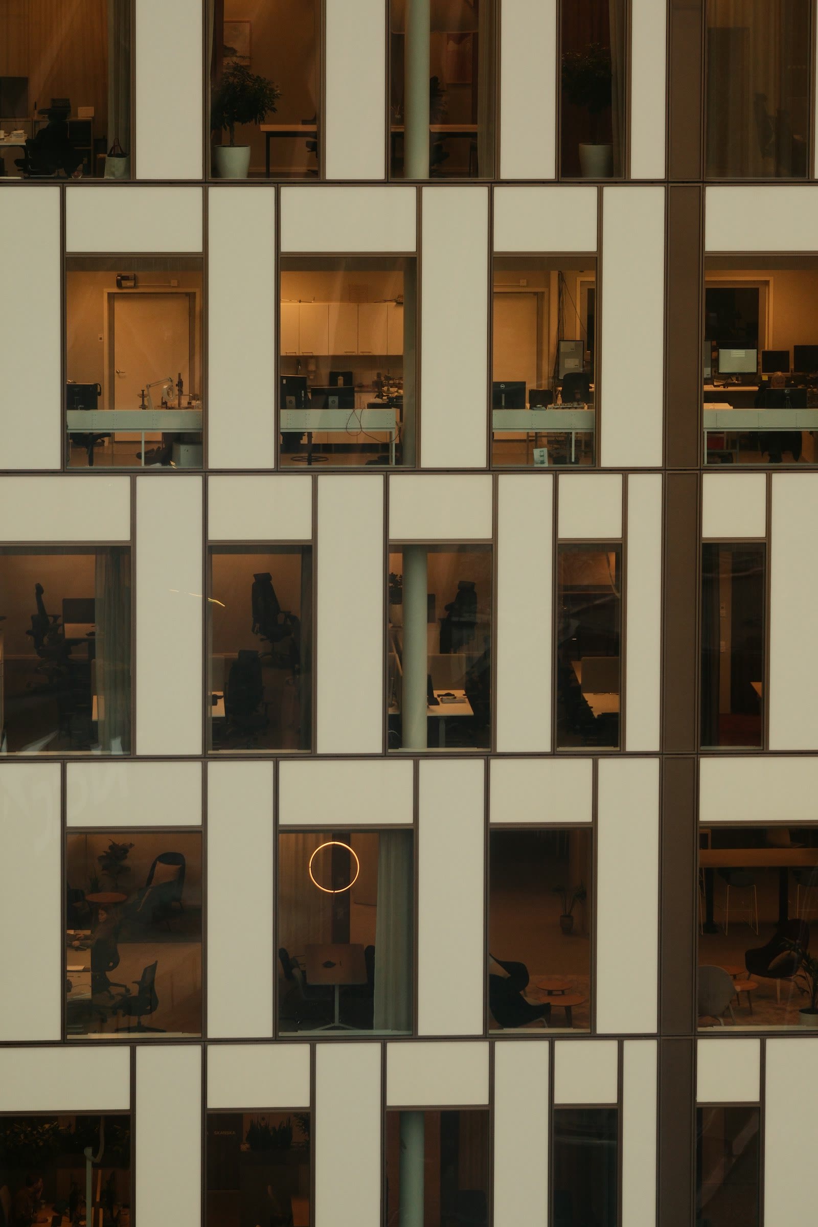 Architecture with window facade